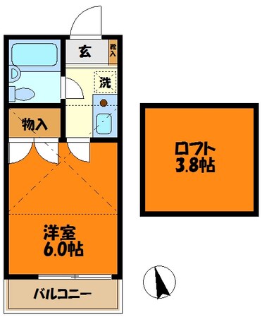 ドミール横手の物件間取画像